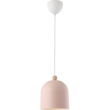 Nordlux - Luster na sajli GASTON 1xE27/40W/230V ružičasta/bijela