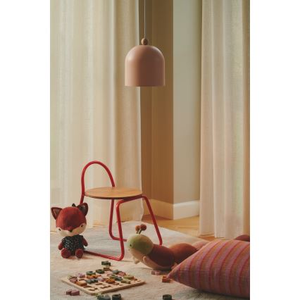 Nordlux - Luster na sajli GASTON 1xE27/40W/230V ružičasta/bijela