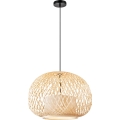 Nordlux - Luster na sajli HISOKA 1xE27/40W/230V crna/bambus