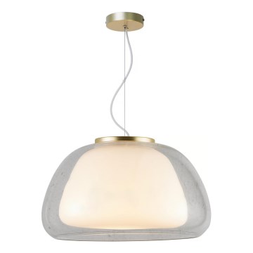Nordlux - Luster na sajli JELLY 1xE27/40W/230V bijela/prozirna