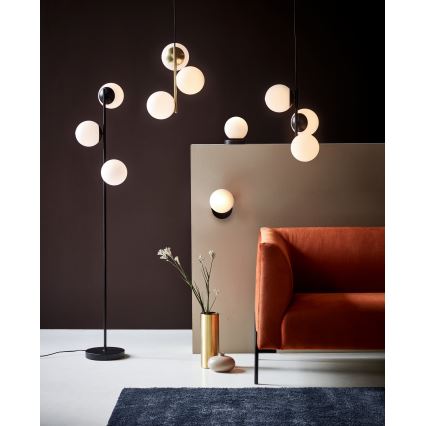 Nordlux - Luster na sajli LILLY 3xE14/40W/230V crna