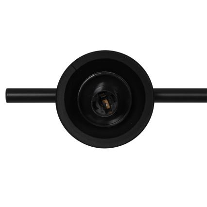 Nordlux - Luster na sajli LILLY 5xE14/10W/230V crna