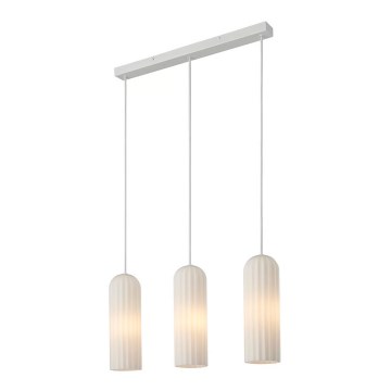 Nordlux - Luster na sajli MIELLA 3xE27/25W/230V bijeli