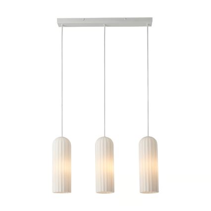 Nordlux - Luster na sajli MIELLA 3xE27/25W/230V bijeli