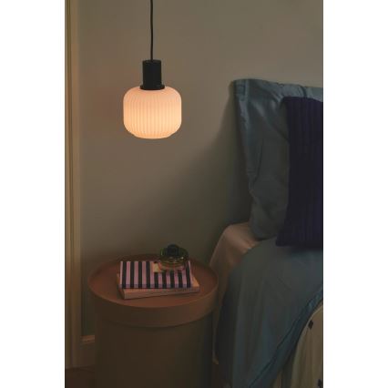 Nordlux - Luster na sajli MILFORD 1xE27/40W/230V crna