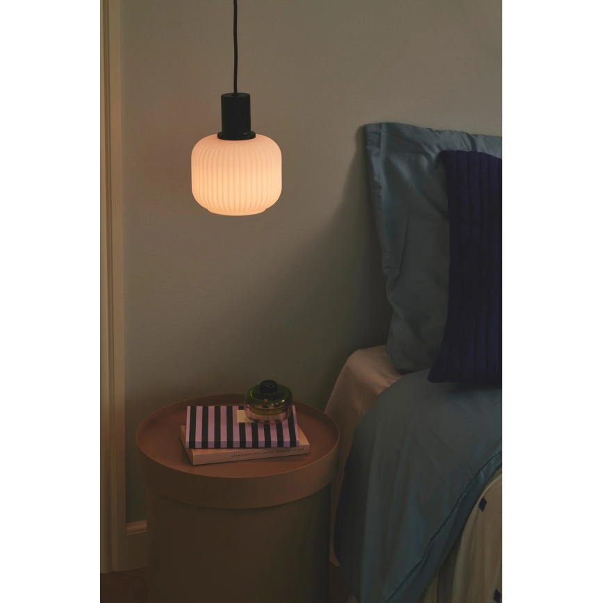 Nordlux - Luster na sajli MILFORD 1xE27/40W/230V crna