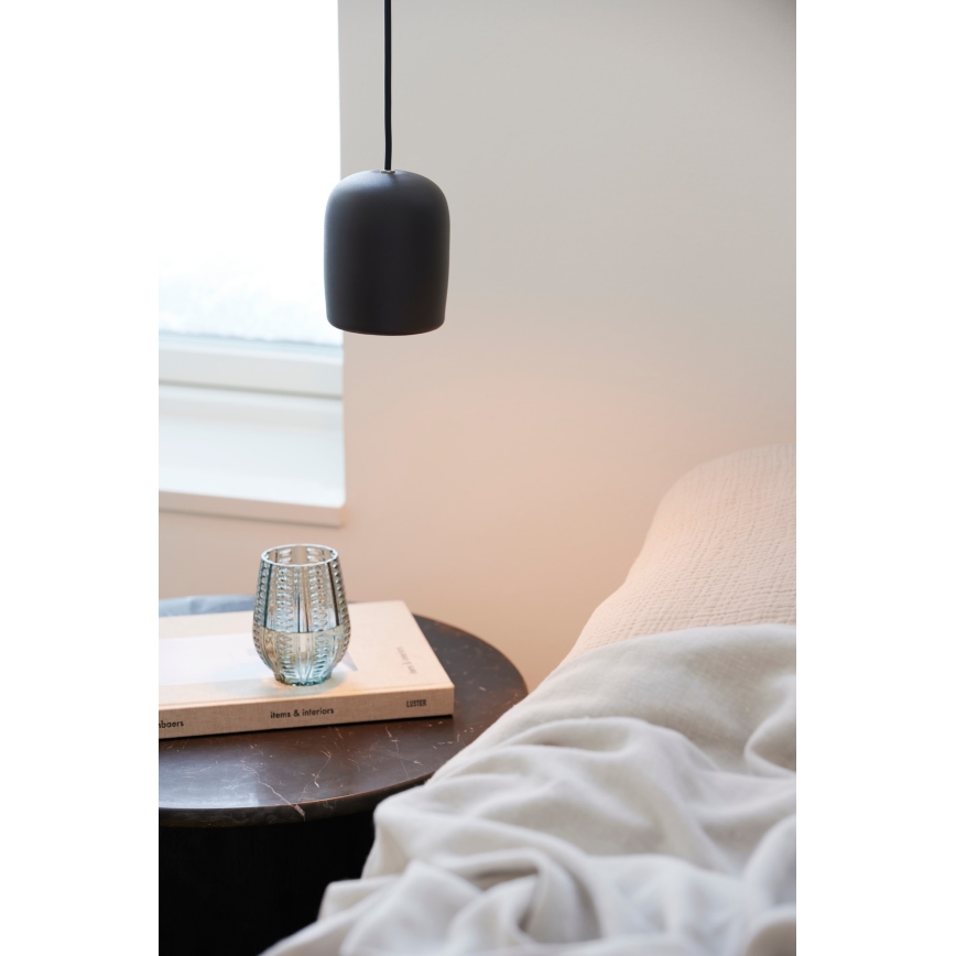 Nordlux - Luster na sajli NOTTI 1xE27/25W/230V crna