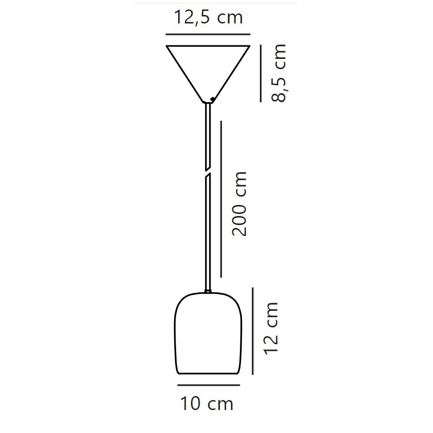 Nordlux - Luster na sajli NOTTI 1xE27/25W/230V crna