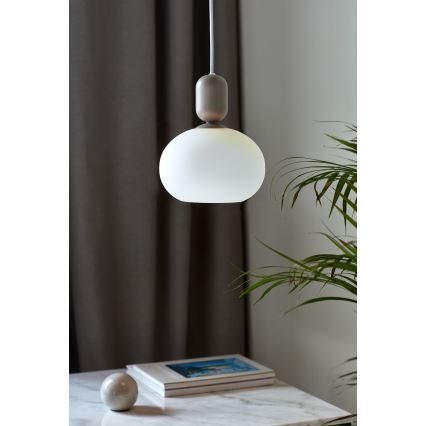 Nordlux - Luster na sajli NOTTI 1xE27/40W/230V siva