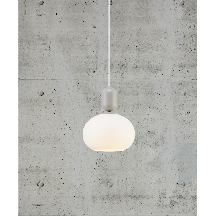 Nordlux - Luster na sajli NOTTI 1xE27/40W/230V siva