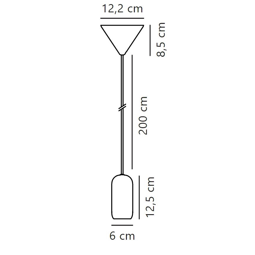 Nordlux - Luster na sajli NOTTI 1xE27/40W/230V siva