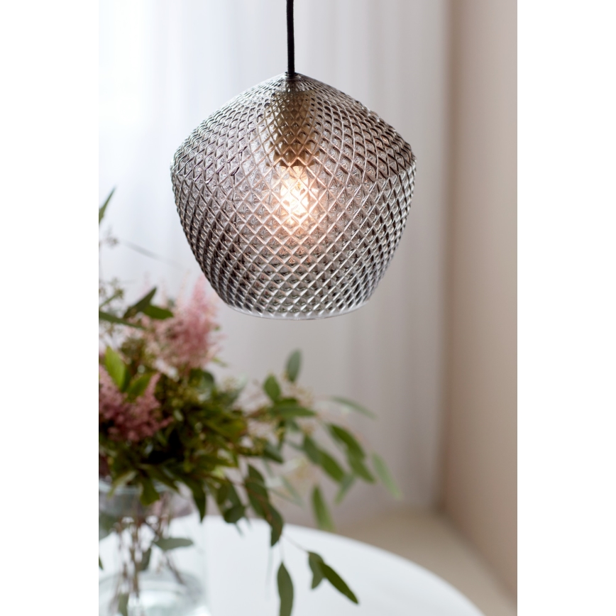 Nordlux - Luster na sajli ORBIFORM 1xE27/40W/230V crna/siva