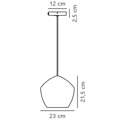 Nordlux - Luster na sajli ORBIFORM 1xE27/40W/230V crna/siva