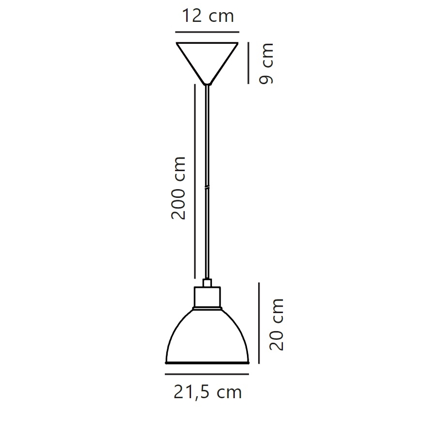 Nordlux - Luster na sajli POP 1xE27/40W/230V antracit