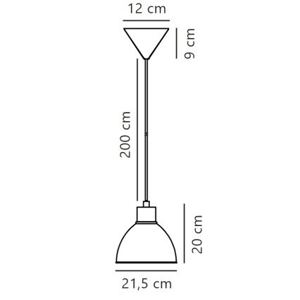 Nordlux - Luster na sajli POP 1xE27/40W/230V bež