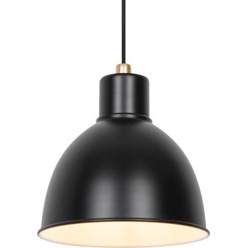 Nordlux - Luster na sajli POP 1xE27/40W/230V crna/zlatna