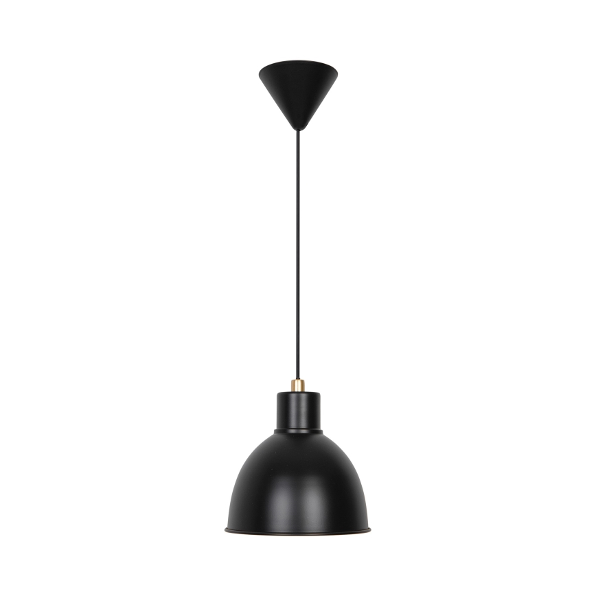 Nordlux - Luster na sajli POP 1xE27/40W/230V crna/zlatna