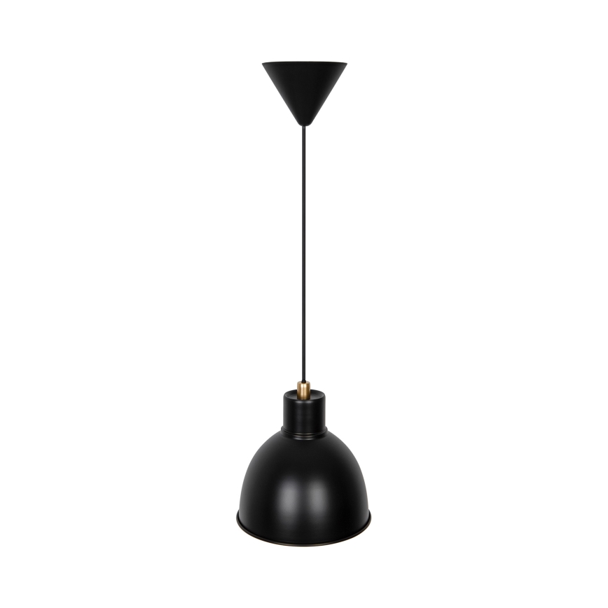 Nordlux - Luster na sajli POP 1xE27/40W/230V crna/zlatna