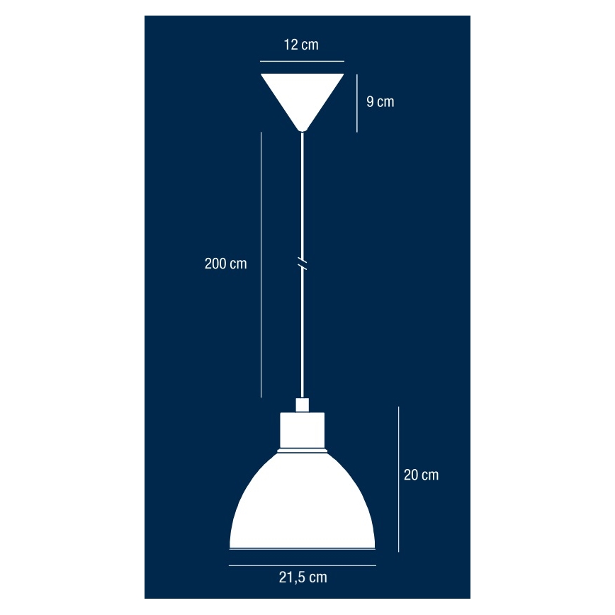 Nordlux - Luster na sajli POP 1xE27/40W/230V crna/zlatna