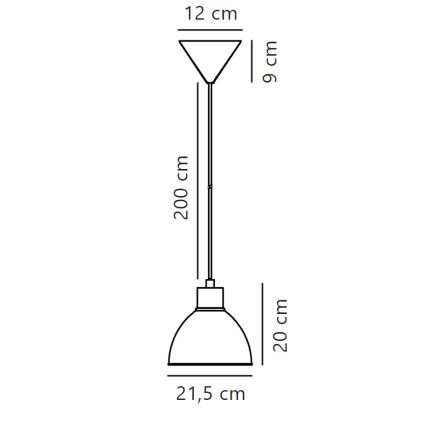 Nordlux - Luster na sajli POP 1xE27/40W/230V menta