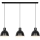 Nordlux - Luster na sajli POP 3xE27/40W/230V crna/zlatna