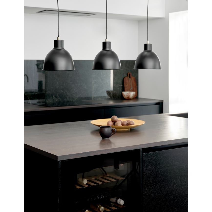 Nordlux - Luster na sajli POP 3xE27/40W/230V crna/zlatna