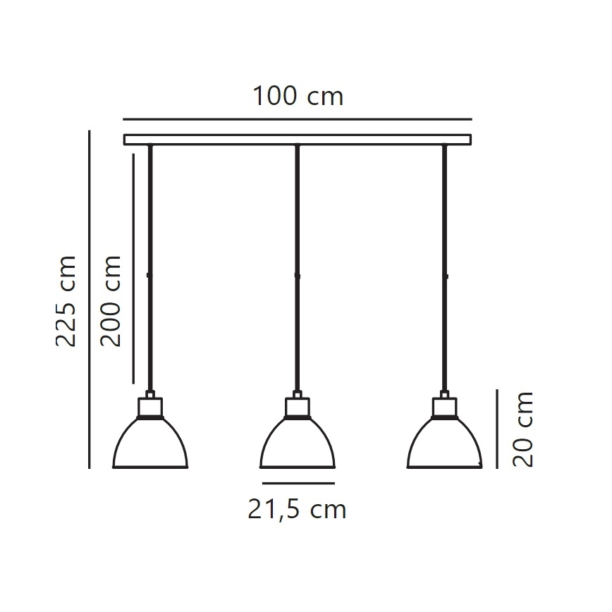Nordlux - Luster na sajli POP 3xE27/40W/230V crna/zlatna