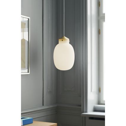 Nordlux - Luster na sajli RAITO 1xE27/25W/230V mesing/bijela