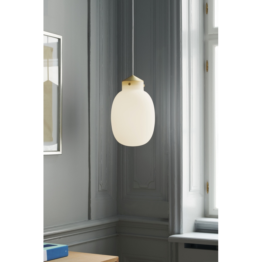 Nordlux - Luster na sajli RAITO 1xE27/25W/230V mesing/bijela