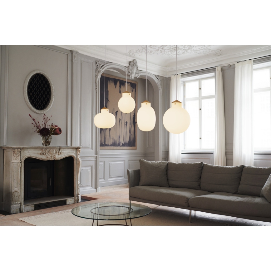 Nordlux - Luster na sajli RAITO 1xE27/25W/230V mesing/bijela