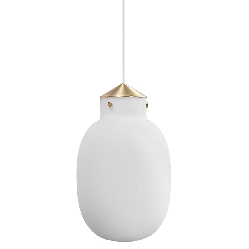 Nordlux - Luster na sajli RAITO 1xE27/25W/230V mesing/bijela