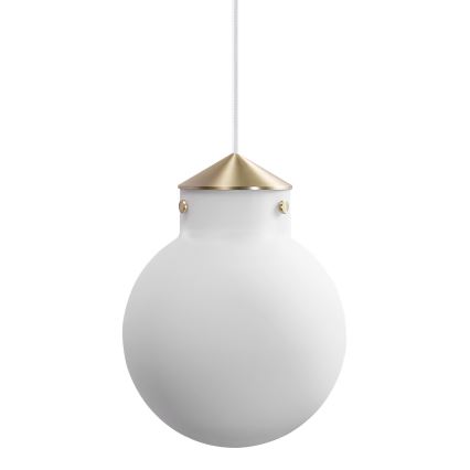 Nordlux - Luster na sajli RAITO 1xE27/25W/230V mesing/bijela