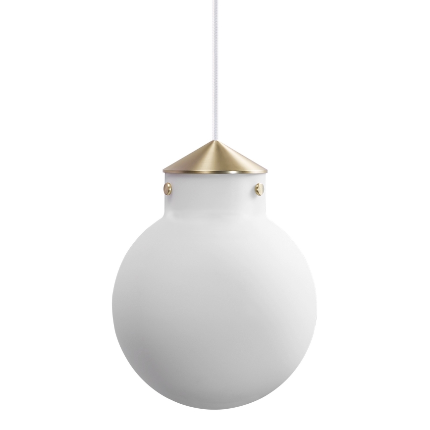 Nordlux - Luster na sajli RAITO 1xE27/25W/230V mesing/bijela