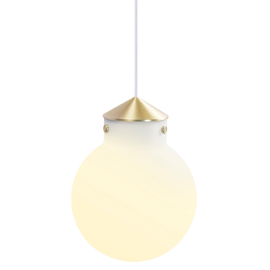 Nordlux - Luster na sajli RAITO 1xE27/25W/230V mesing/bijela