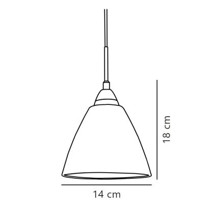 Nordlux - Luster na sajli READ 1xE14/40W/230V sjajni krom