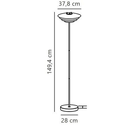 Nordlux - Podna lampa BRETAGNE 1xG9/25W/230V bijela