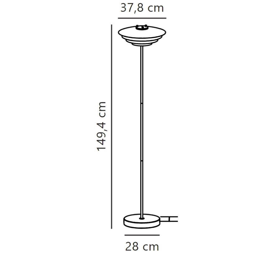 Nordlux - Podna lampa BRETAGNE 1xG9/25W/230V bijela