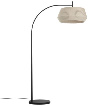 Nordlux - Podna lampa DICTE 1xE27/60W/230V crna/bež
