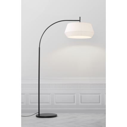 Nordlux - Podna lampa DICTE 1xE27/60W/230V crna/bijela