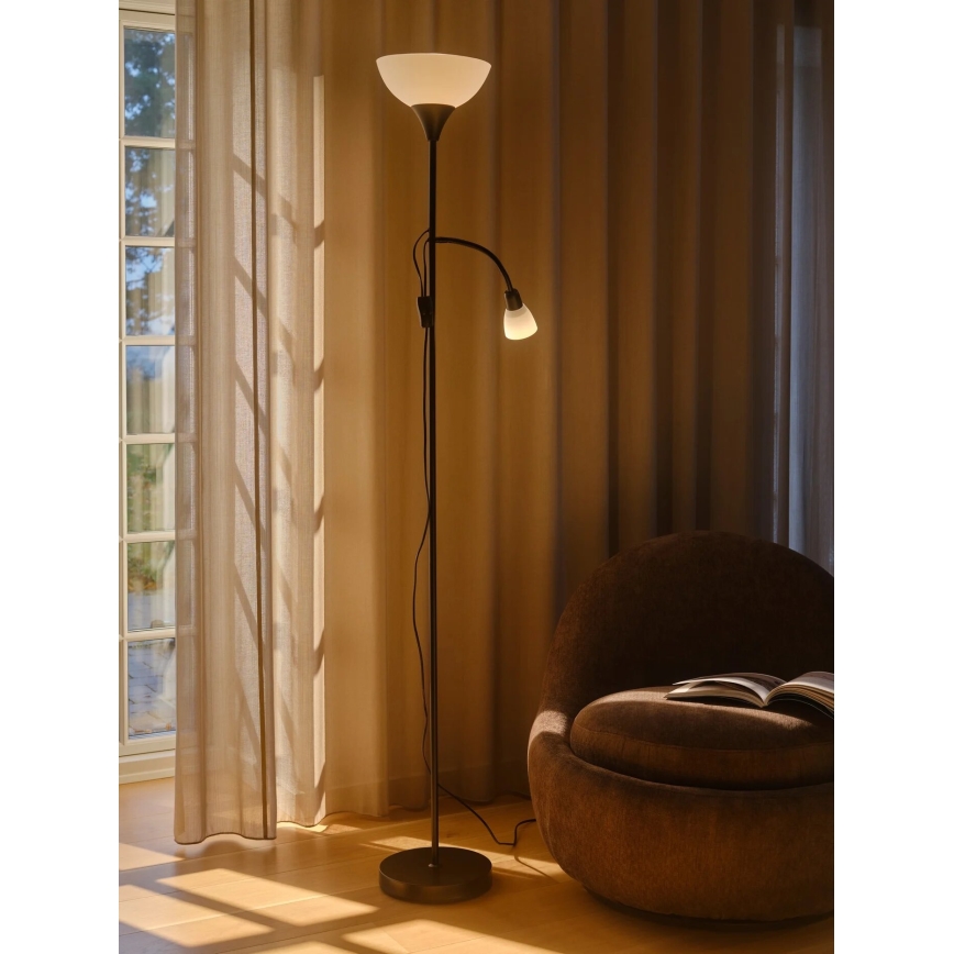 Nordlux - Podna lampa LAURIA 1xE27/40W/230V + 1xE14/15W