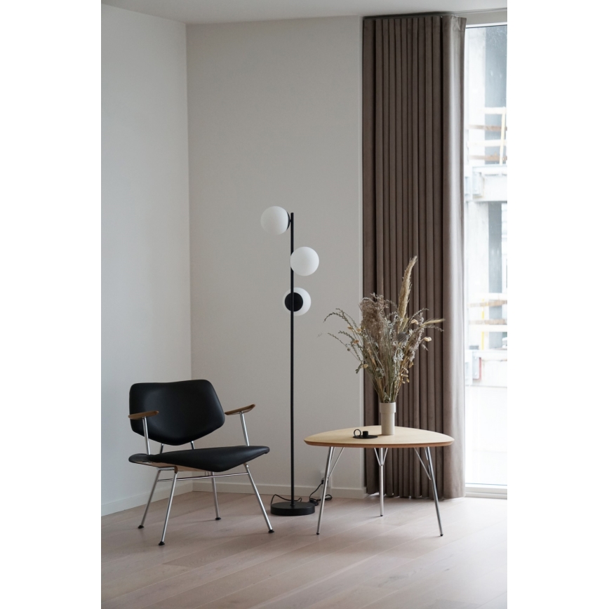 Nordlux - Podna lampa LILLY 3xE14/25W/230V crna