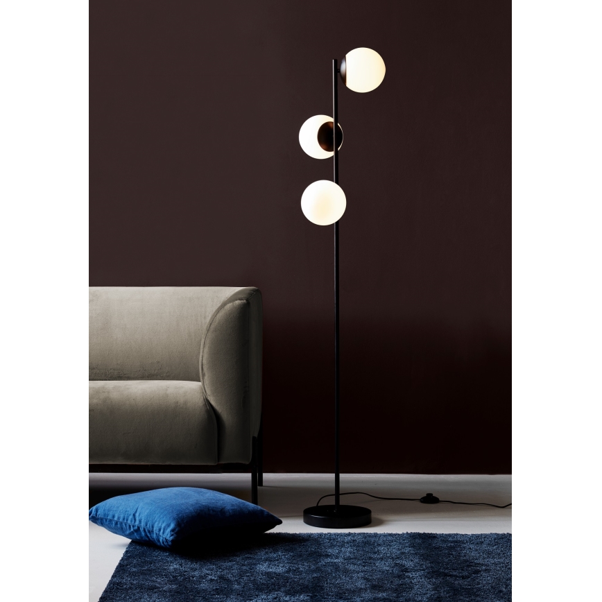 Nordlux - Podna lampa LILLY 3xE14/25W/230V crna