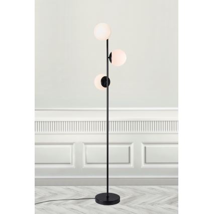 Nordlux - Podna lampa LILLY 3xE14/25W/230V crna
