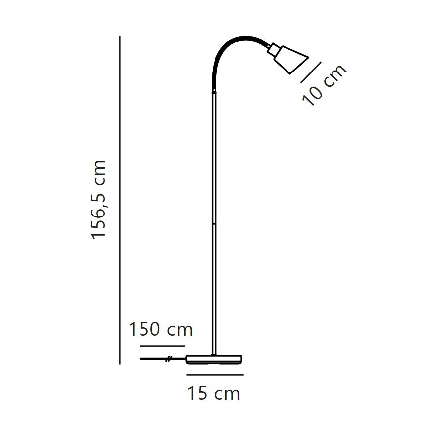 Nordlux - Podna lampa MOLLI 1xE14/25W/230V