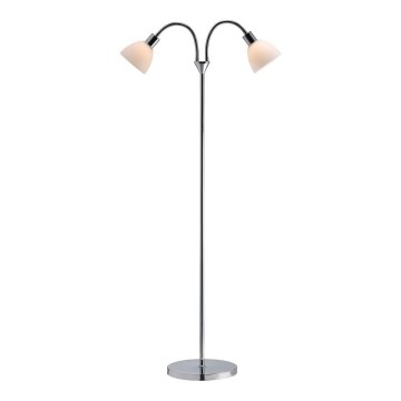 Nordlux - Podna lampa RAY 2xE14/25W/230V polirani krom