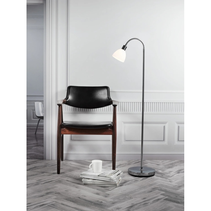 Nordlux - Podna svjetiljka RAY 1xE14/25W/230V polirani krom