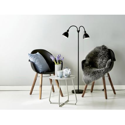 Nordlux - Podna svjetiljka RAY 2xE14/25W/230V crna
