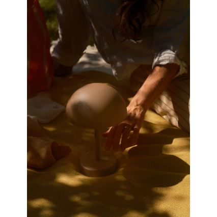 Nordlux - LED s možností prigušivanja punjiva vanjska stolna svjetiljka ELLEN LED/2,8W/3,7V IP44 2200 mAh smeđa