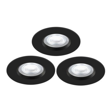 Nordlux - SET 3x LED RGB Prigušiva ugradbena svjetiljka za kupaonicu DON SMART LED/4,7W/230V 2200-6500K IP65