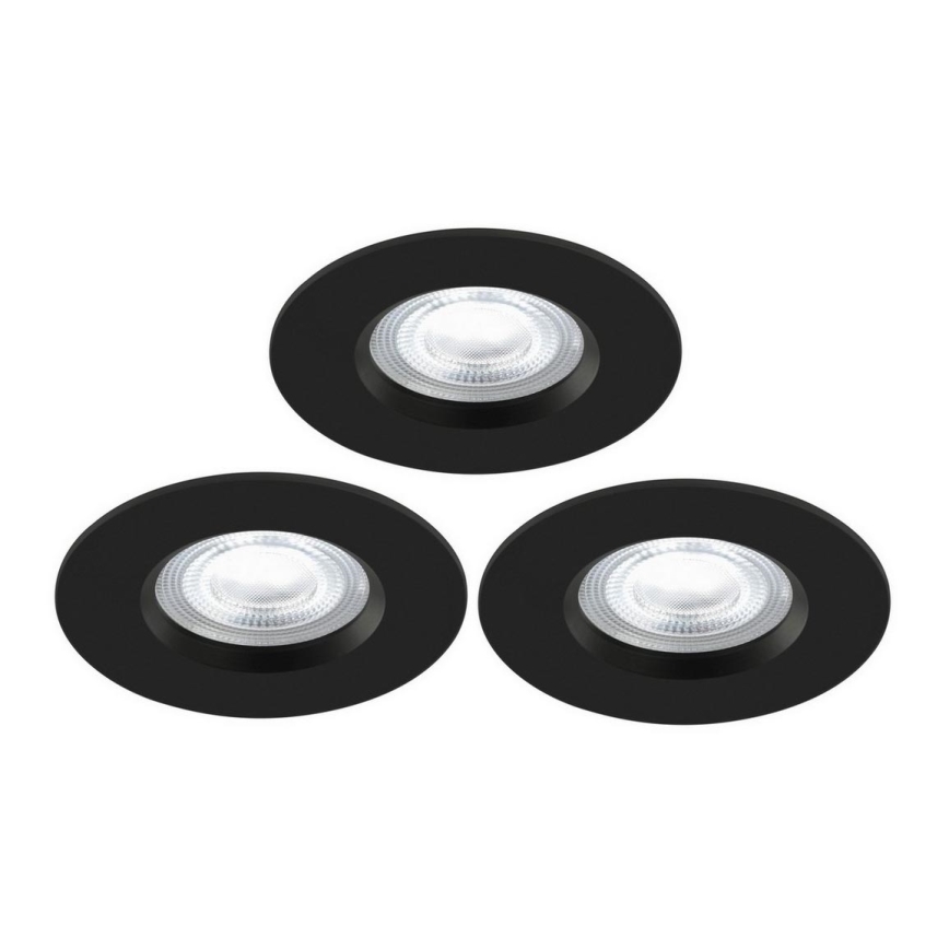 Nordlux - SET 3x LED RGB Prigušiva ugradbena svjetiljka za kupaonicu DON SMART LED/4,7W/230V 2200-6500K IP65
